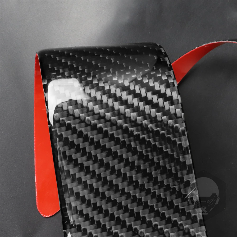 For Tesla Model 3 Y 2017-2023 Car Steering Wheel Panel Cover Trim Stickers Frame ABS Carbon Fiber Modification Accessories