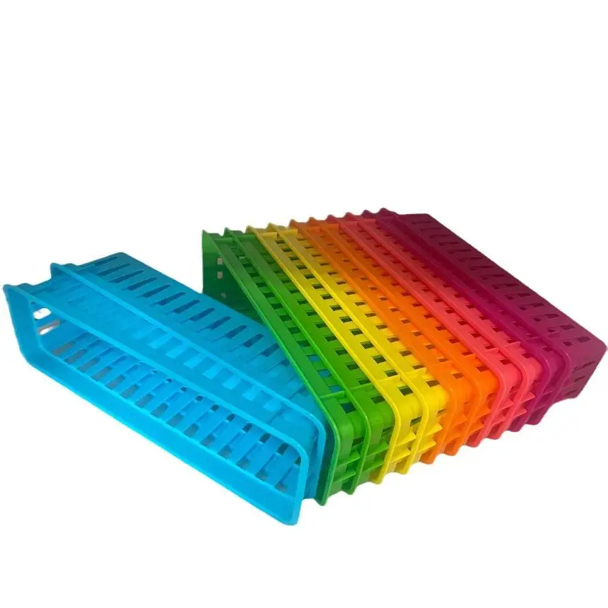 1pc Plastic Rectangular Stationery Pencil  Eraser Storage Office Sorting Storage Basket Colorful  Organizer Basket