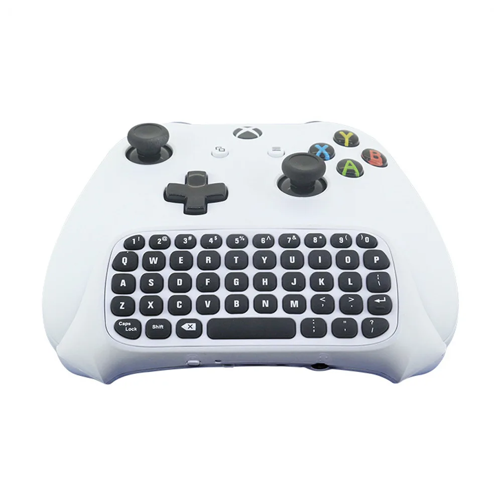 For Xbox One S Chatpad Mini Gaming Keyboard Wireless Chat Message KeyPad with Audio/Headset Jack for Xbox One Elite & Slim Gam