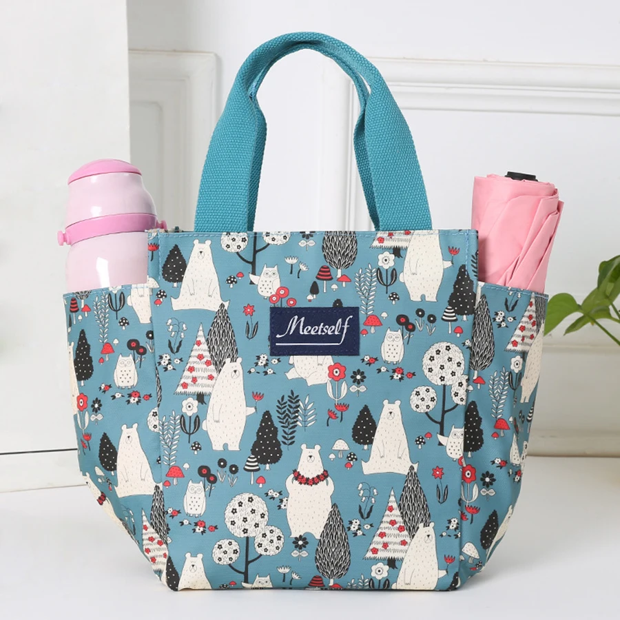 

Новая водонепроницаемая сумка для ланча из ткани Оксфорд - сумка для офисных работников - сумка для еды и ланч-бокс.