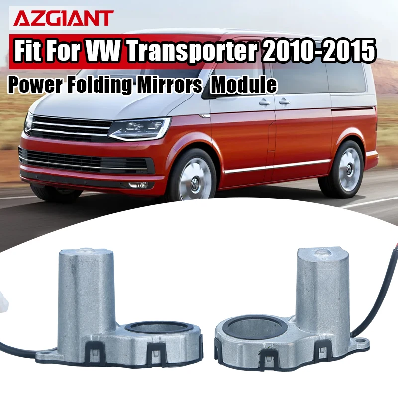 AZGIANT Car Rearview Side Mirrors Motor Actuator Folding For 2010-2015 VW Transporter Exterior Power Electric Repair Kit