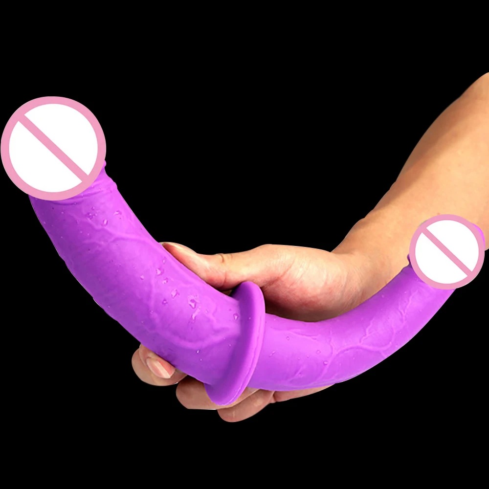 Realistic Soft Dildo Strapless Strapon For Gay Male Female Double Penetration Super Long Anal Vagina Masturbator Sextoyse Couple