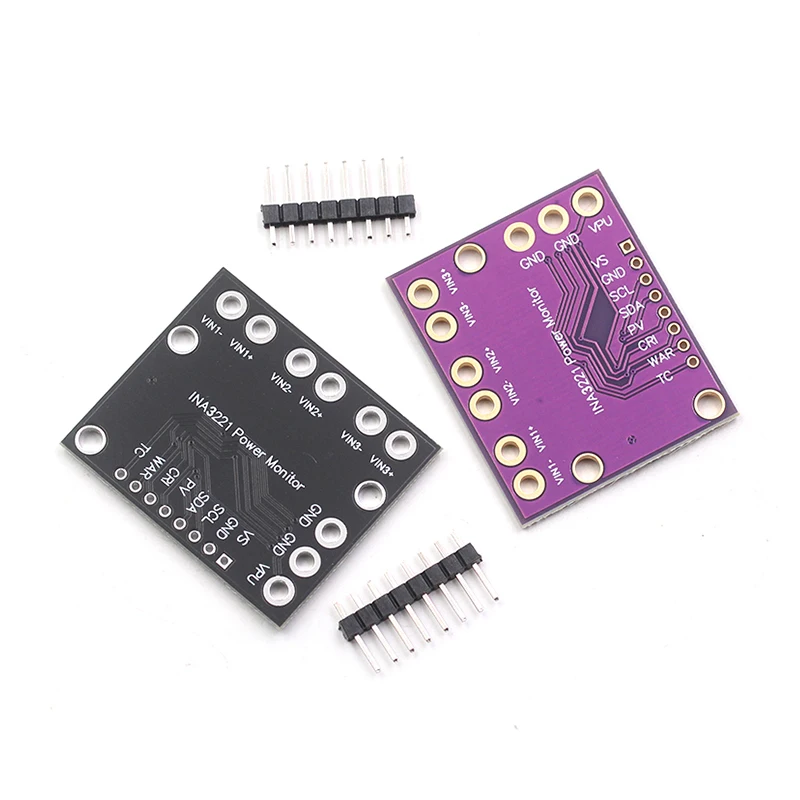 INA3221 모듈 트리플 양방향 버스 로우 사이드 하이 사이드 전압 전류 전력 모니터, I2C