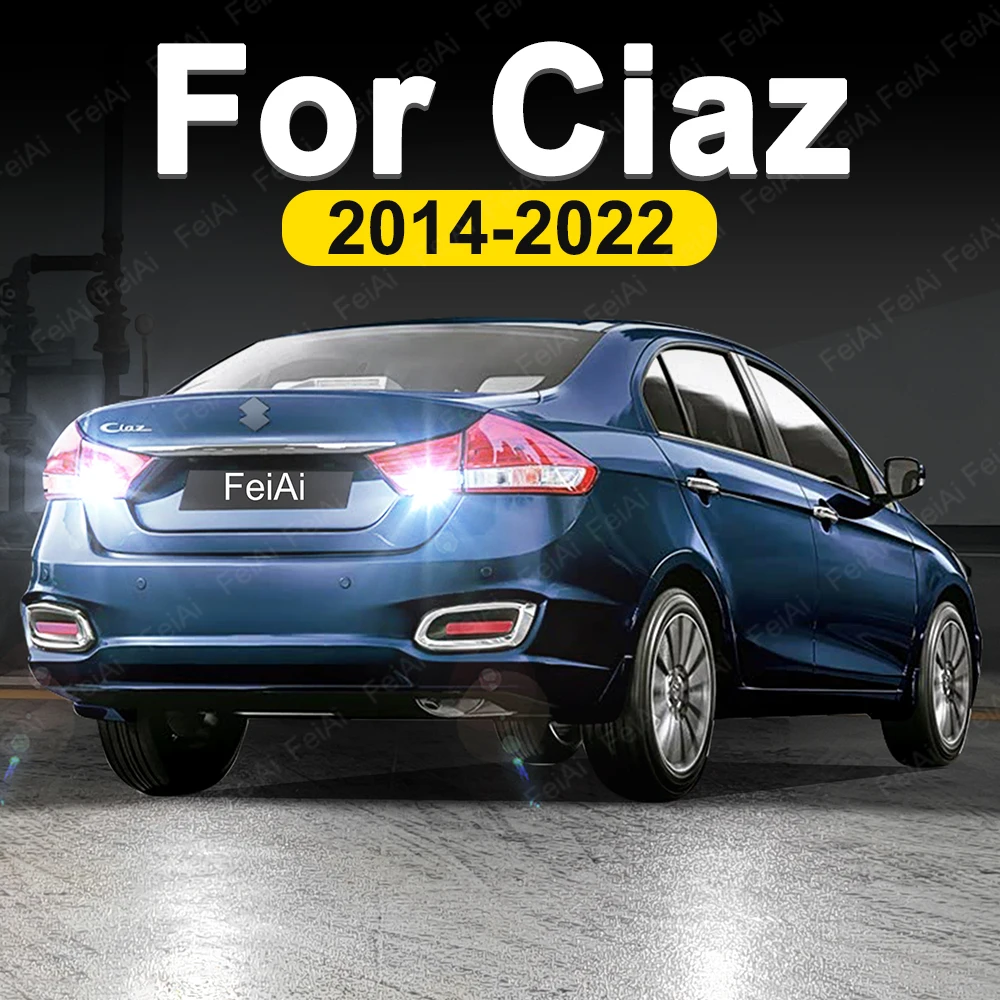 

Для Suzuki Ciaz светодиодные фонари заднего хода 2014 2015 2016 2017 2018 2019 2020 2022 аксессуары для тюнинга Ciaz задний фонарь заднего хода