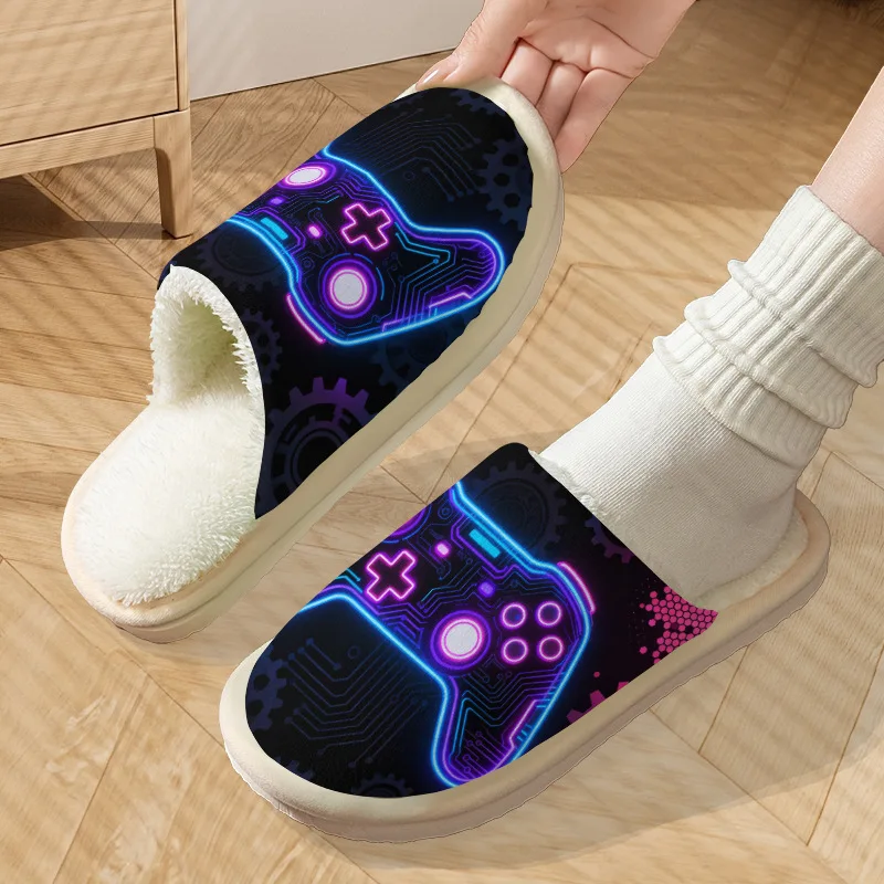 

Зимние женские тапочки для дома, мультяшные, роскошные дизайнерские, повседневные, с пушистым мехом, на мягкой подошве, модные