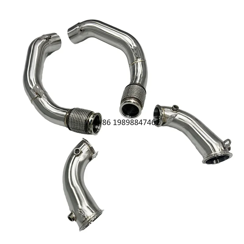 

High Performance Car Reducer Exhaust Downpipe Straight Pipe for BMW M5 F90 S63 4.4T Integrated No Welding