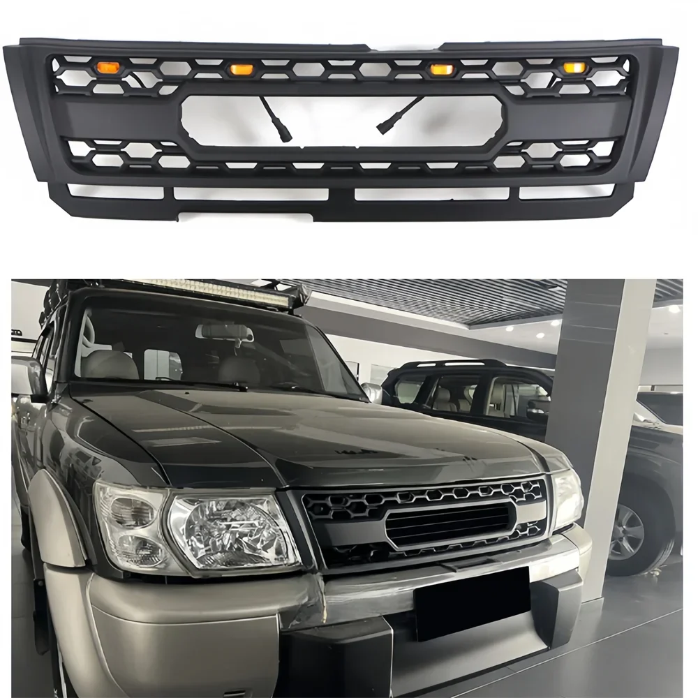 

Поп-автогоночные грили, подходящие для Nissan Patrol Y61 1998, 1999, 2000, 2001, 2002, решетка из АБС-пластика, автоаксессуары