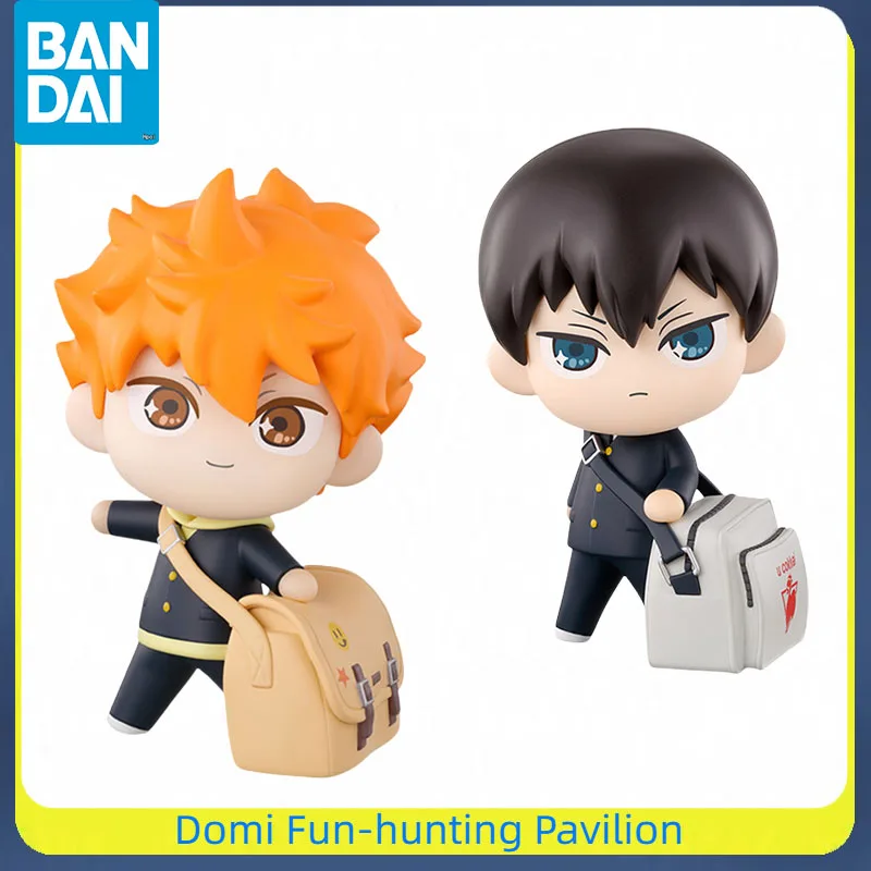 

Bandai Original Tekupiku Haikyuu!! Anime Figure Kageyama Tobio/Hinata Shoyo Q-version Finished Model Collectible Toys Gift