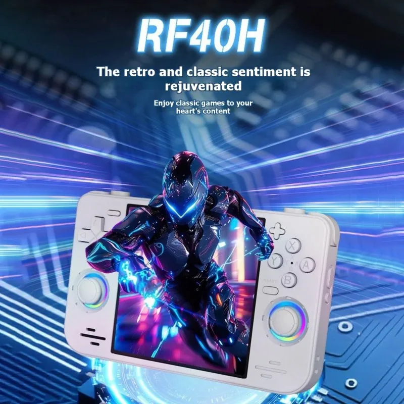 

Портативная игровая консоль AA08-RF40H, 128 ГБ, Wi-Fi, 4,0-дюймовый IPS-экран, открытый исходный код, ретро-консоль, поддержка 30+ эмуляторов