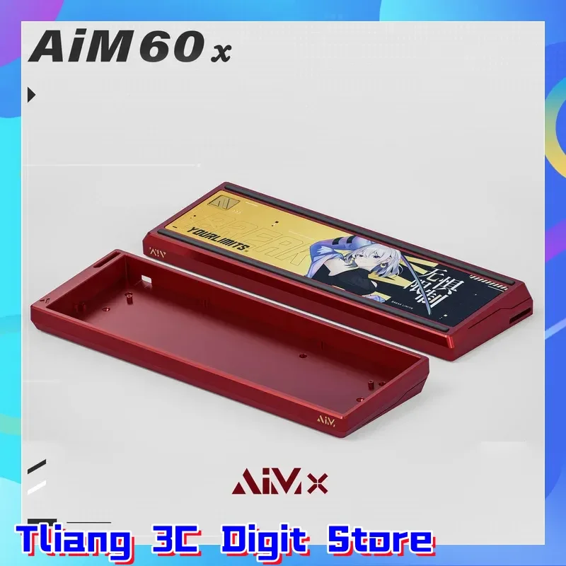 GH60 Series AIM60X Gaming Mechanical Keyboard with Aluminum Bottom Shell Customizable Wooting60he Electrophoresis Anode Process