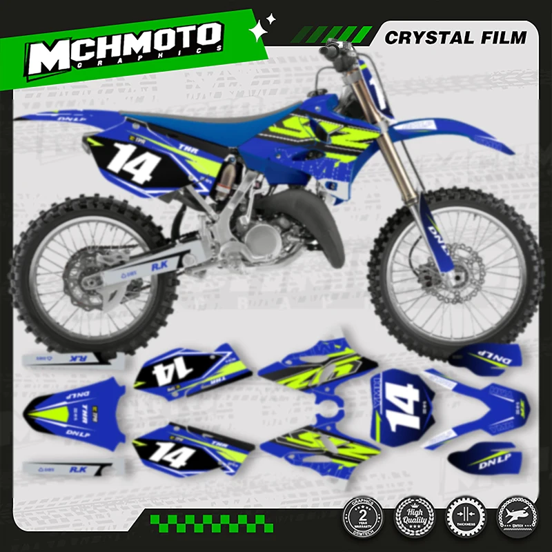 

MCHMFG Custom Team Motorcycle Graphics Decal Stickers Kits For YAMAHA YZ 125 250 2002-2014 YZ125 YZ250