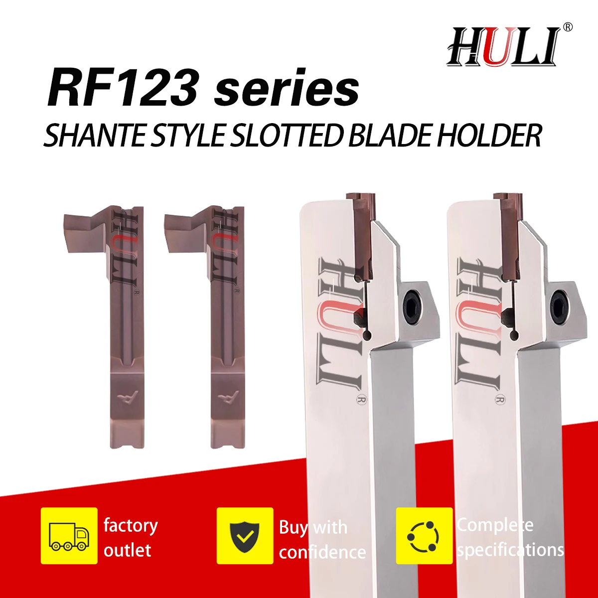 

RF/LF123 Series CNC Lathe RF123E1212J-2D24 LF123J2525M-5T25 Outer circular blade holder Slotting Tool Bar 7R123H1 Inserts Tools