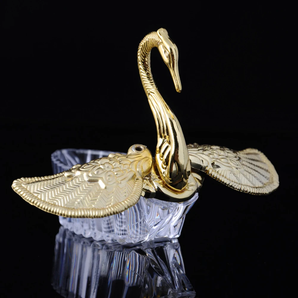 

12pcs European Style Swan Candy Trays Plastic Sugar Container Holder Wedding Party Supplies (Golden)
