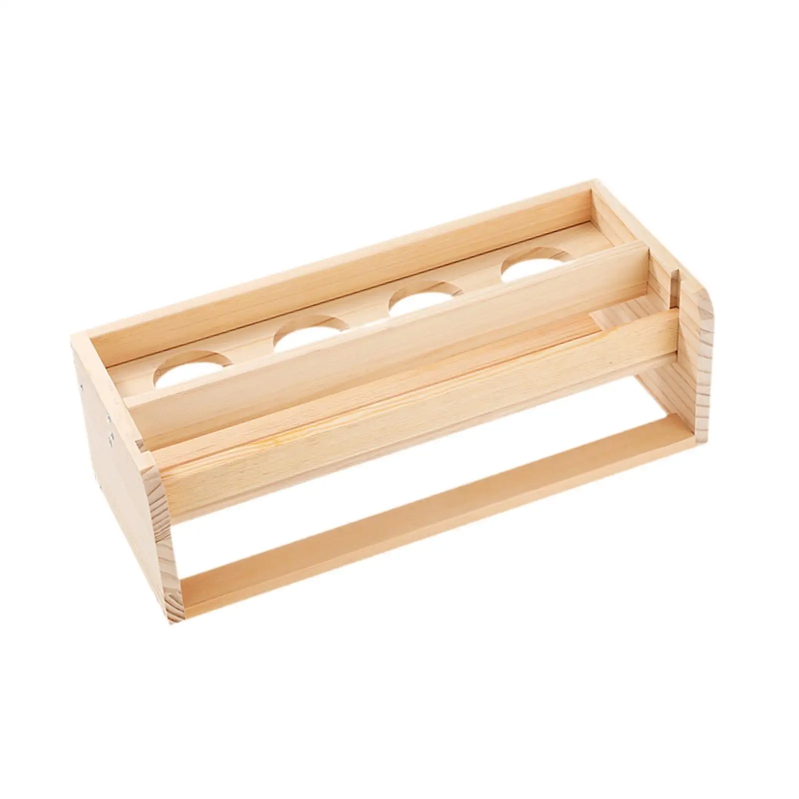 Tabletop Paper Roll Dispenser Wooden Desktop Easel Stand for Art Painting Storage Container for Drawing Set Tablet