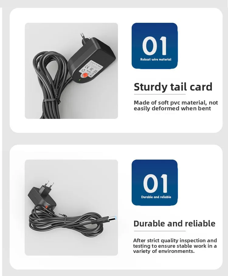 Adaptateur d'alimentation réglable 15W,36W 12V3A, prise multiple US, prise ue 12W, charge rapide