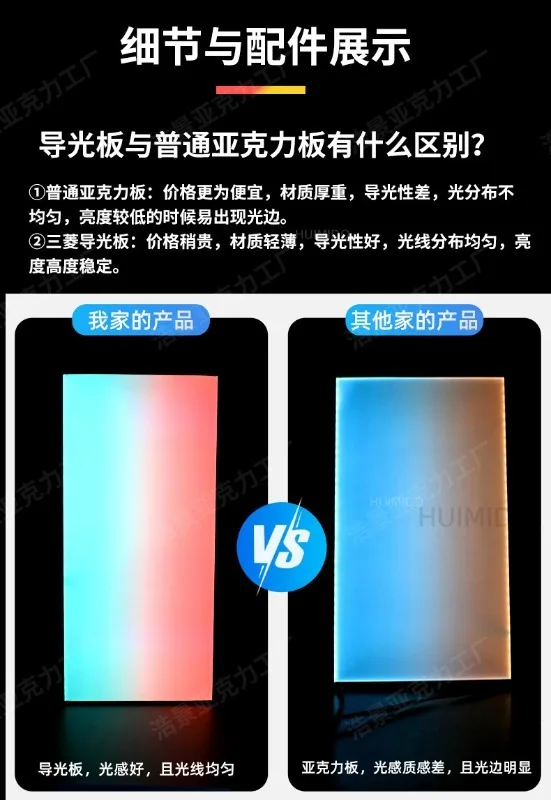 RGBW Color Changing Fish Tank Background Light Board, Acrylic Luminous Panel for Aquarium Landscape, Custom Eco Tank Light