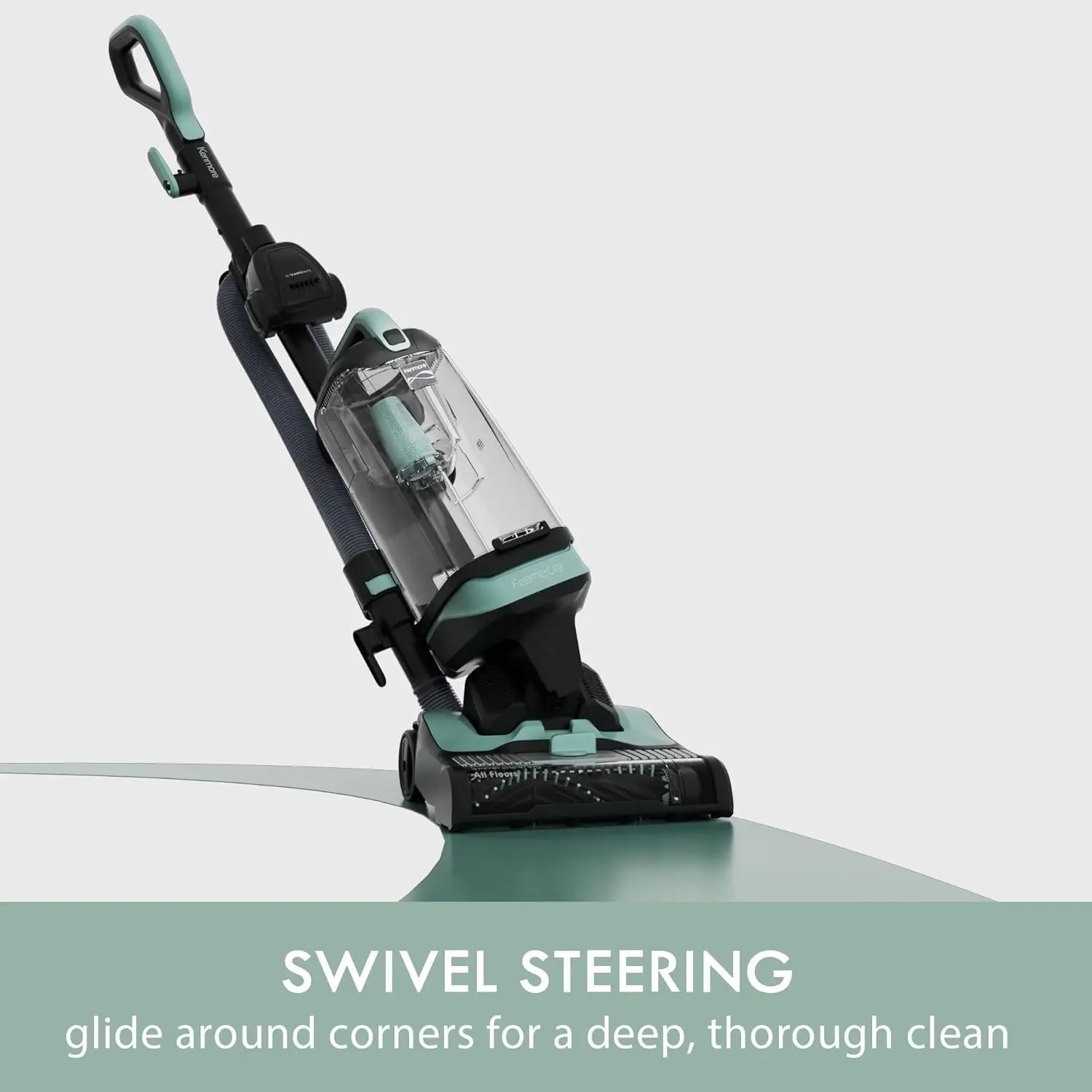 

Powerful Bagless Upright Vacuum with 4 Height Adjustment & 2 Cleaning Tools