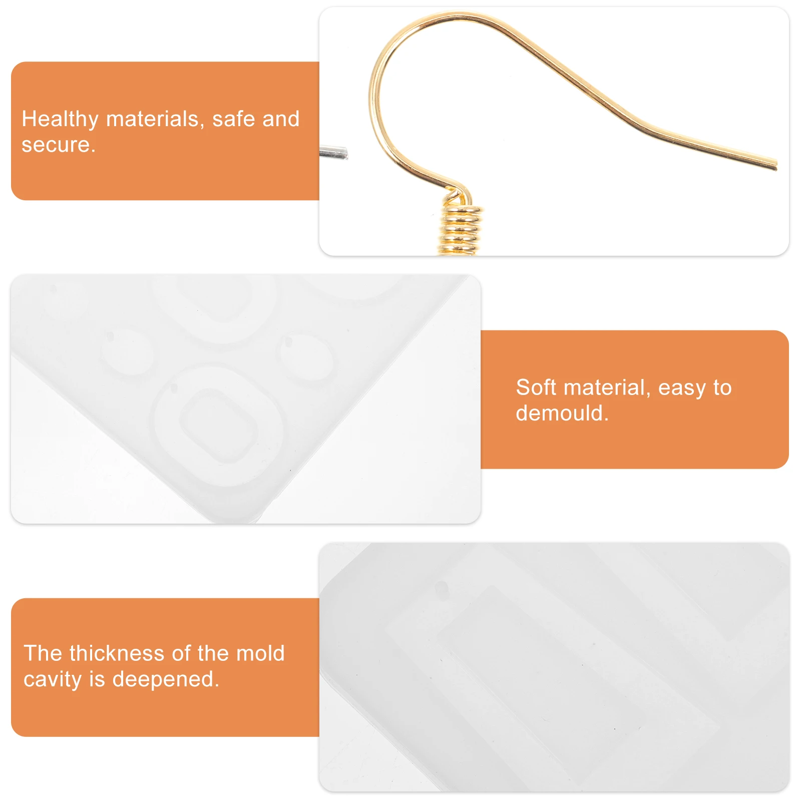 

Earring Pendant Mold DIY Silicone Moulds for Resin Jewelry Casting Molds Epoxy Crafts
