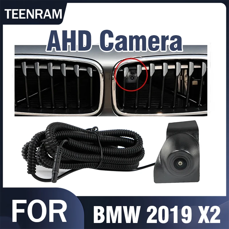 

TEENRAM for BMW 2019 X2 AHD 1080P Car Front View OEM Camera Nigh Vision Fisheye 150° Lens Waterproof Parking Monitoring System