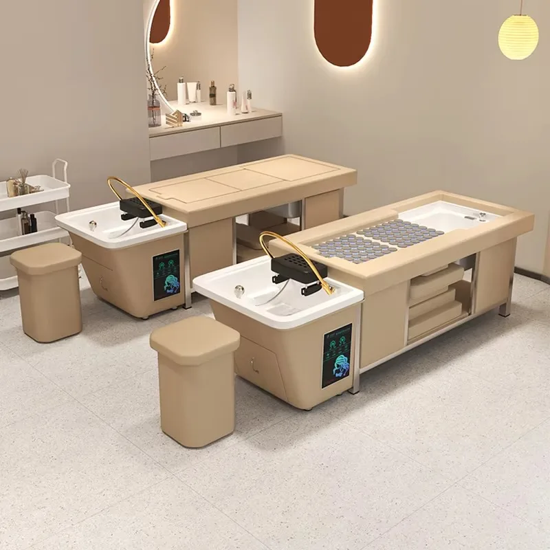 Multifunctional Pedicure and Moxibustion Shampoo Bed with Customizable Color LOGO for Physical Therapy Shop