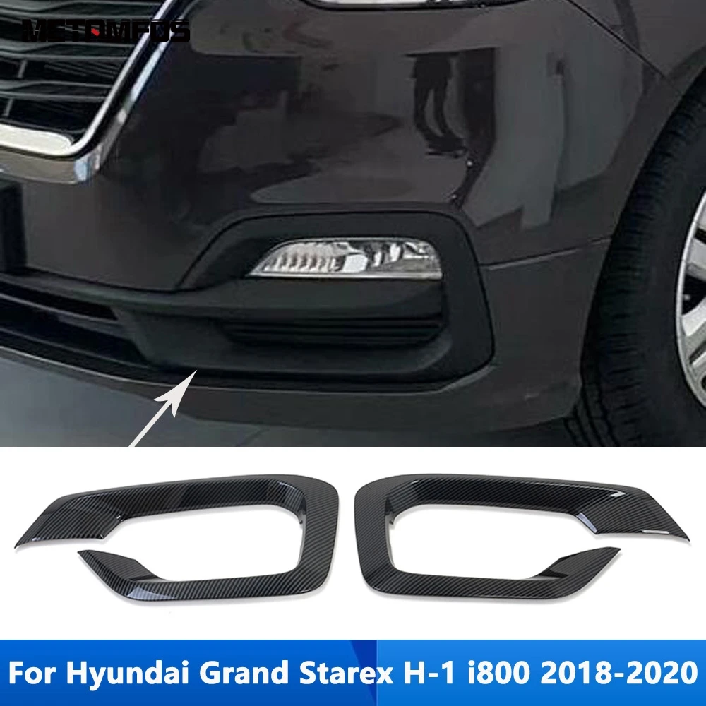 

For Hyundai Grand Starex H-1 i800 2018 2019 2020 Front Fog Light Lamp Cover Trim Protect Frame Exterior Accessories Car Styling