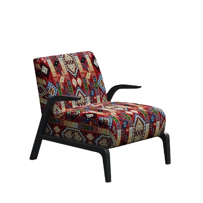 

Wabi **** Wind Single Sofa Chair Living Room Designer American Balcony Leisure Single Chair