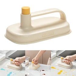 Kitchen Cleaning Brush Replaceable Disposable Magic Cloth With Handle Cleaning Cloth Wipes Portable Tableware Cleaning Rags