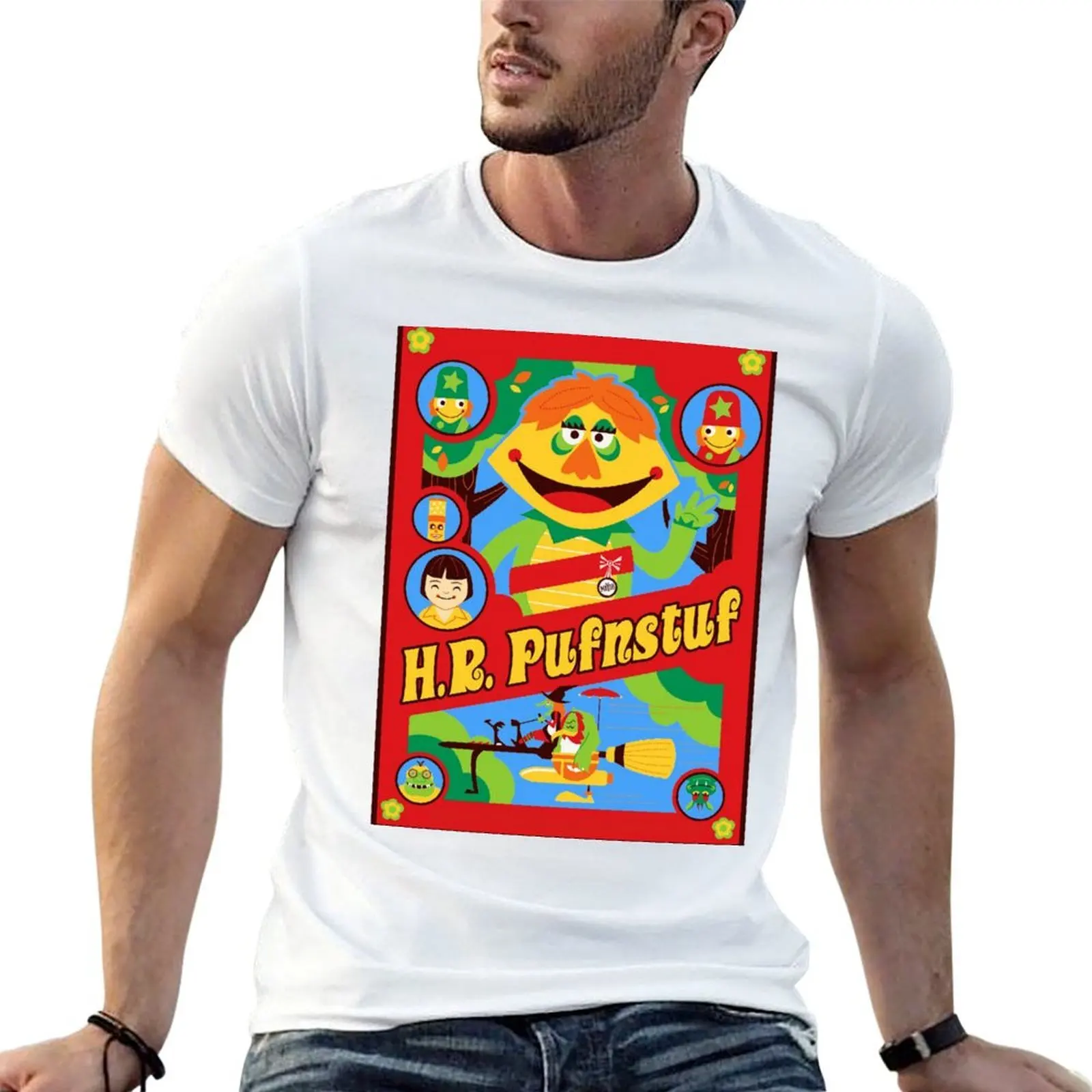 

H.R. Pufnstuf poster T-Shirt man t shirt cotton high quality t shirt man casual T-Shirt
