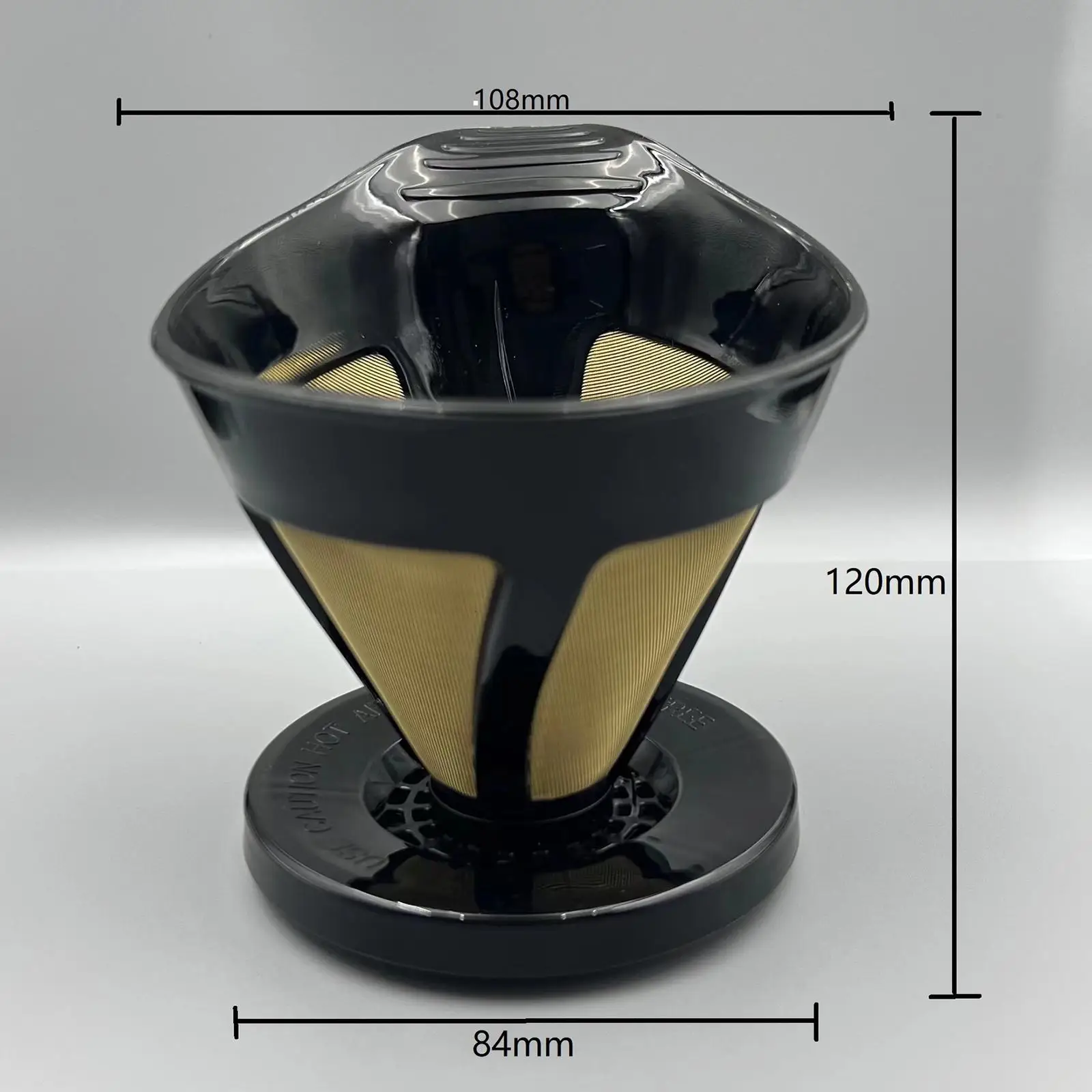 Капельница для кофе с подставкой для чашки, ручной конусный фильтр, портативный фильтр для кофе, многоразовые фильтры для кофе для пеших прогулок, офиса, автофургона