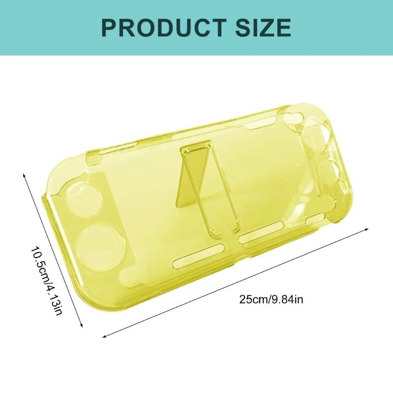 Consola Case PC Transparente Cabeza manga protector amortiguadores transparentes con soporte conveniente para Switch