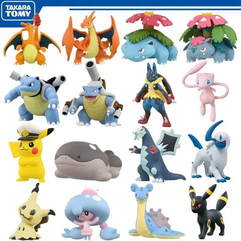 Takara Tomy – figurines Pokemon Mega Venusaur Blastoise Charizard, jouets Lapra Clodsire Pikachu Absol Baxcalibur, poupées modèles originales