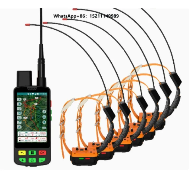 1to6 for GPS Dog Tracker 4G LTE VHF 15km Long Range Hunting Locator Real-Time Voice Bluetooth IP67 Plastic