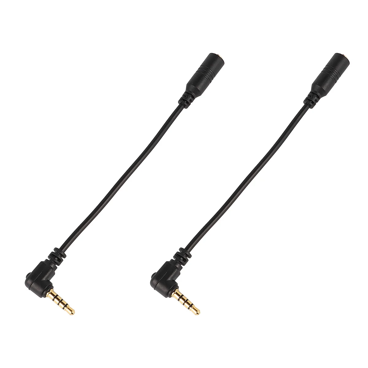 

2Pcs Trs to Trrs Microphone Adapter 3.5mm Cable Converter for Phone Tablet Video Recording Trs to Trrs Adapter