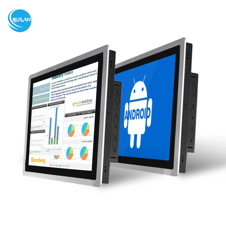 BIS لوحة لمس صناعية PC 12.1 إلى 21.5 بوصة Win10 Android OS Embedded IP65 تطبيقات شاشة مثبتة على الحائط مقاومة للماء
