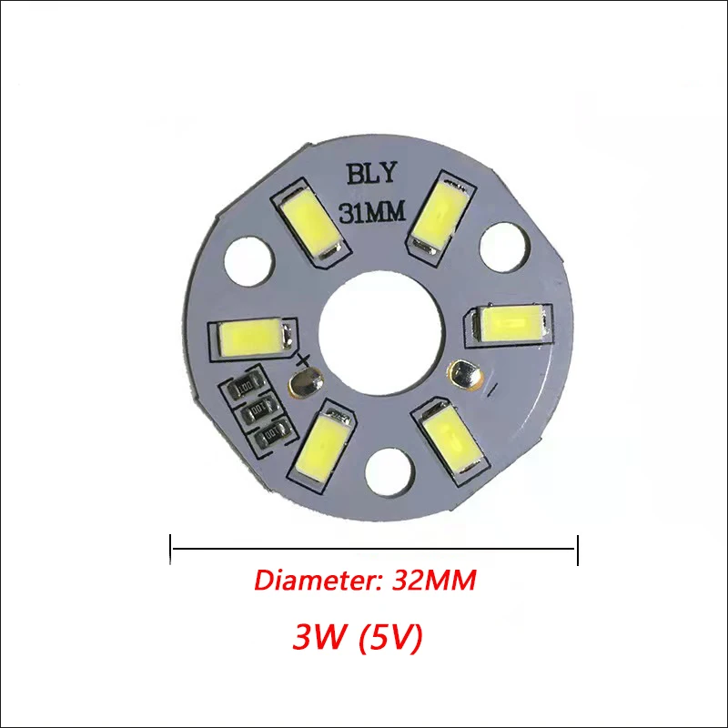 

COMPSON 70 шт. 5730 SMD DC5V фотолампа Стандартная плата USB Универсальные лампы с теплым освещением 3 Вт 32 мм