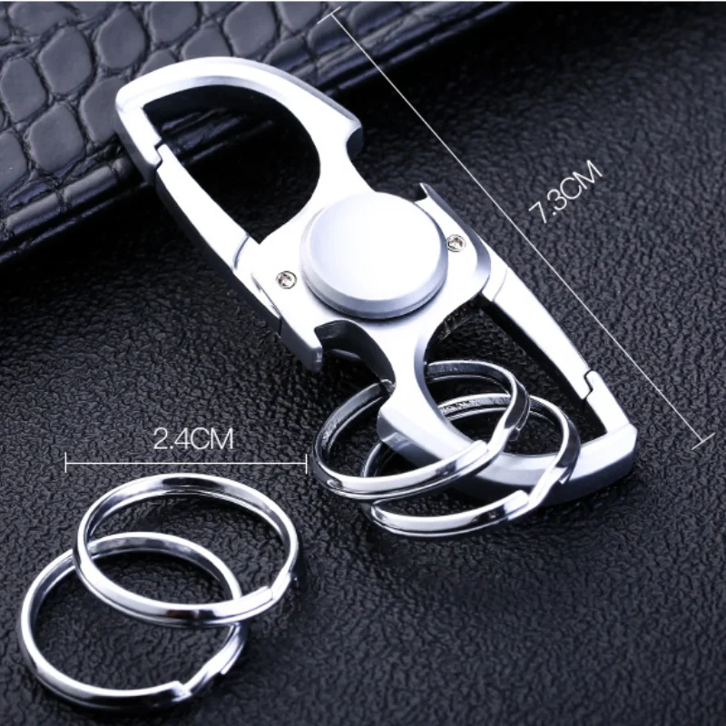 Finger Spinner Fidget Hand Spinner Anti-Anxiety Toy Relieves Stress Finger Spinner Keychain Bottle Opener EDC Adult Kids Boy Toy