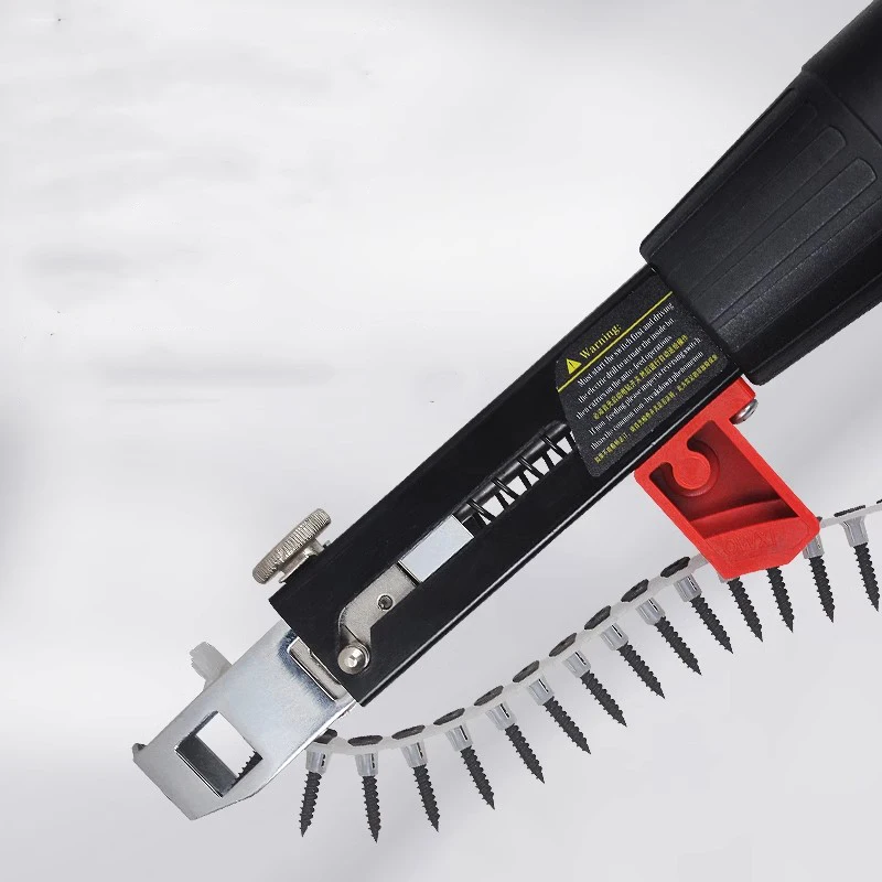 220V electric chain belt screw gun automatic climbing nail gun ceiling playing drywall self-tapping decoration screw gun