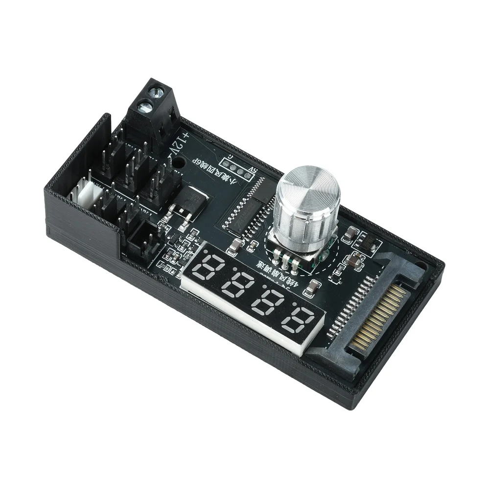Silent Operation Cooling Controller 6 Channel Fan Controller Fan Control System Stepless Control Mode Manual Override Function