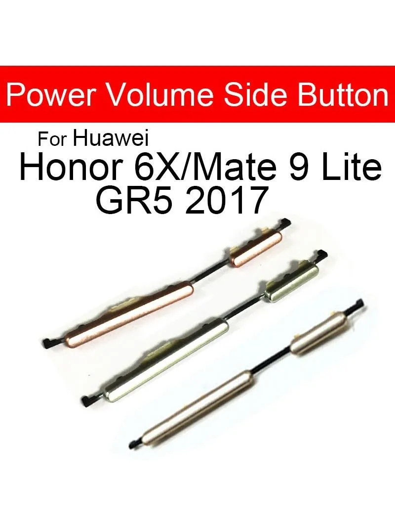 Przyciski boczne głośności zasilania do Huawei Honor 6X Przyciski boczne do Huawei Mate 9 Lite GR5 2017 Lite Naprawa klawiszy głośności zasilania — zdjęcie 2