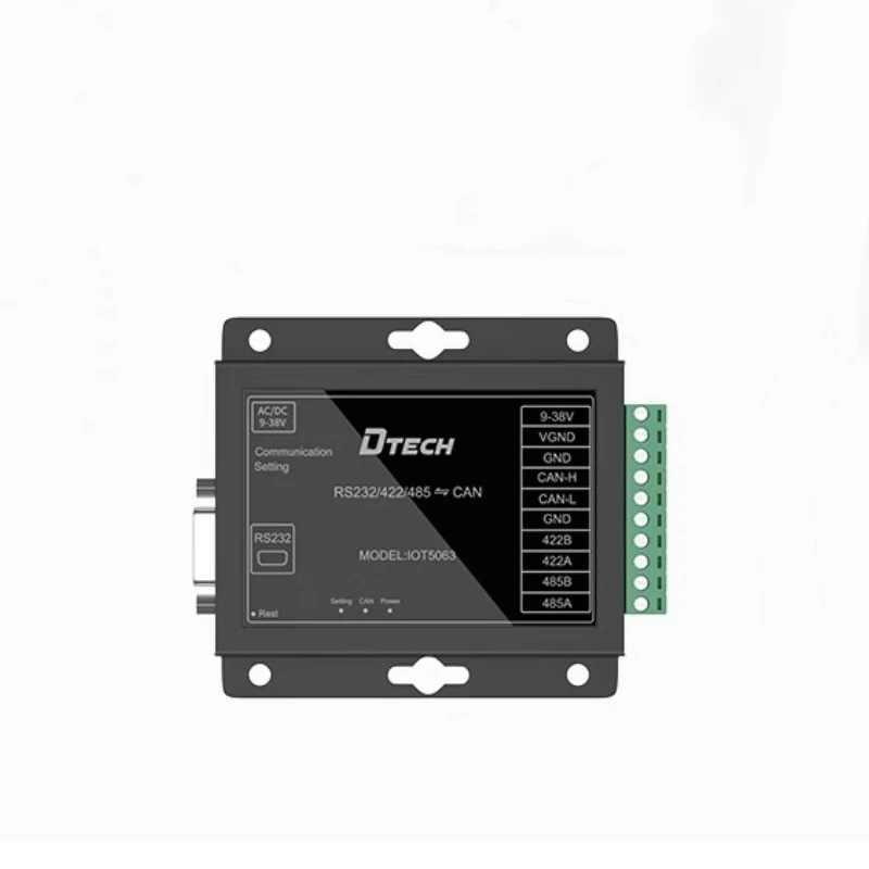 

DTECH IOT5063 Преобразователь устройств связи CAN2.0 промышленного класса в последовательный RS485/232/422 Canbus