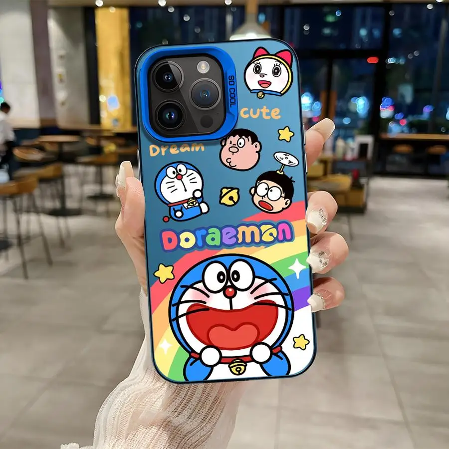 Cartoon Cute Doraemons Cover Phone Case for iPhone 15 16 Pro Max 14 Plus 13 12 11 Pro 15 Plus Mobile Soft Shell