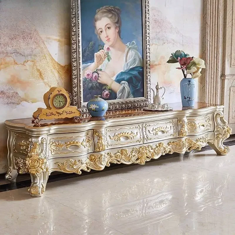 Holder Item Tv Cabinet Decoration Golden Classic Floor Designer Tv Stands Storage Unique Long Mueble Televisor Furniture Home
