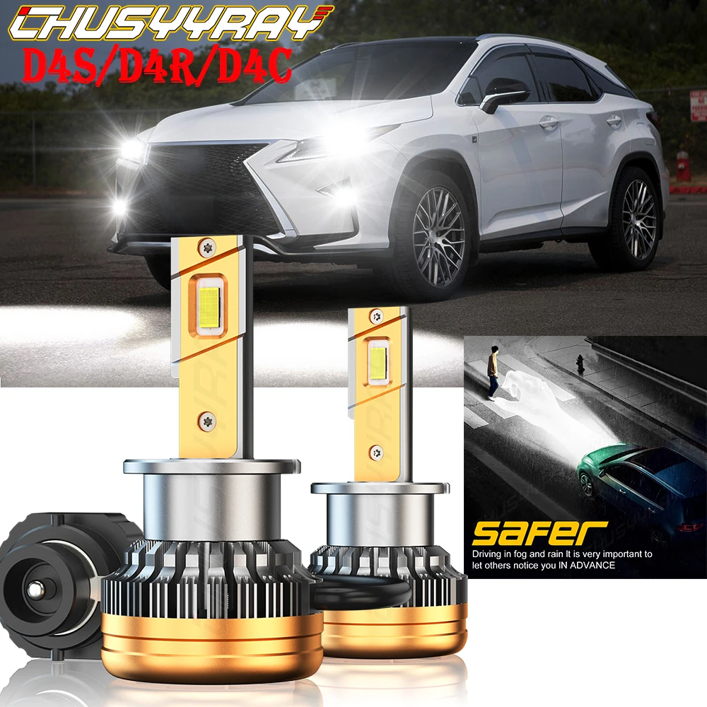 CHUSYYRAY Compatible For 2010-2014 2015 Lexus RS350 2X D4S Front HID Xenon White Headlight Bulb Low Beam Car accsesories luzes