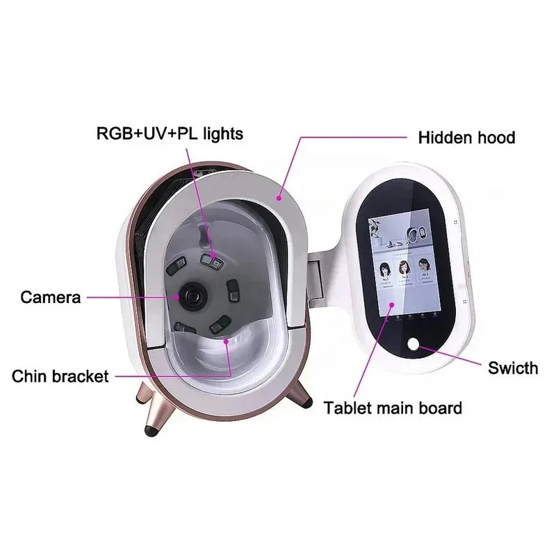 M9 Magic Mirror Max Skin Analyzer 12 Types Skin Detection Equipment WiFi Connected Beauty Instrument with Shooting Analysis