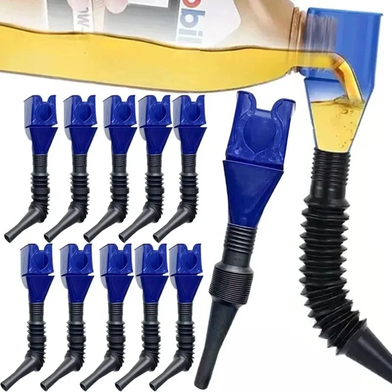 Car Refueling Funnel Gasoline Foldable Engine Oil Funnel Tool Plastic Funnel Car Motorcycle Refueling Tool Auto Accessories