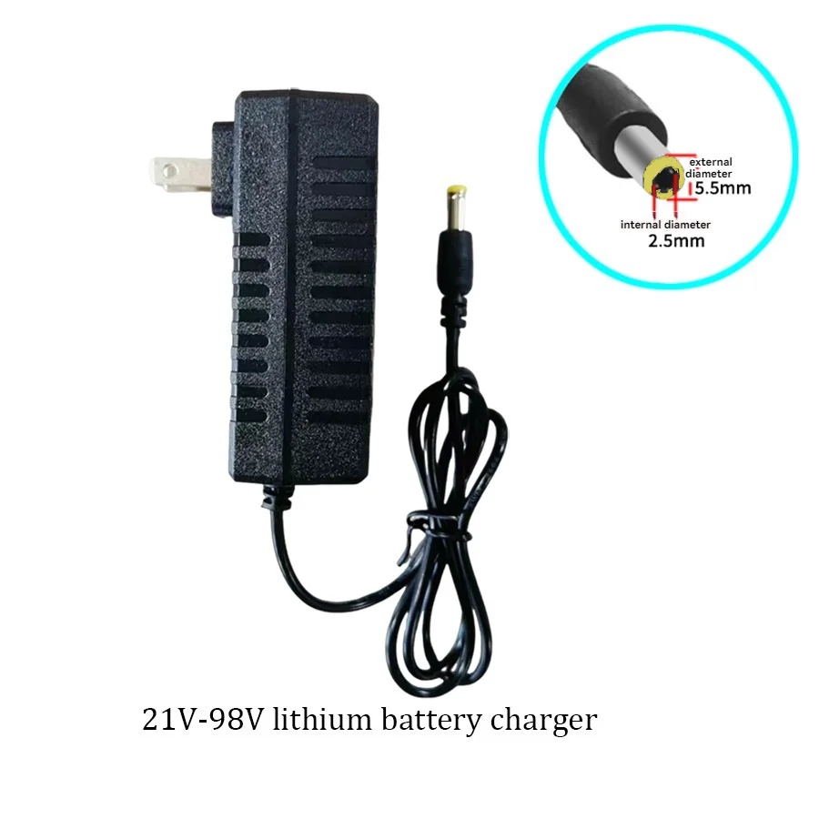 US standard plug charger 21V-98V lithium battery charger, all power tool battery chargers, lithium battery chargers, wire chargi