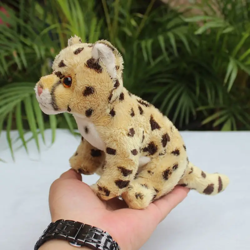 Cute Simulation Cheetah Doll Jaguar Doll Plush Toy Clouded Leopard Cloth Doll Children's Birthday Mini Gift