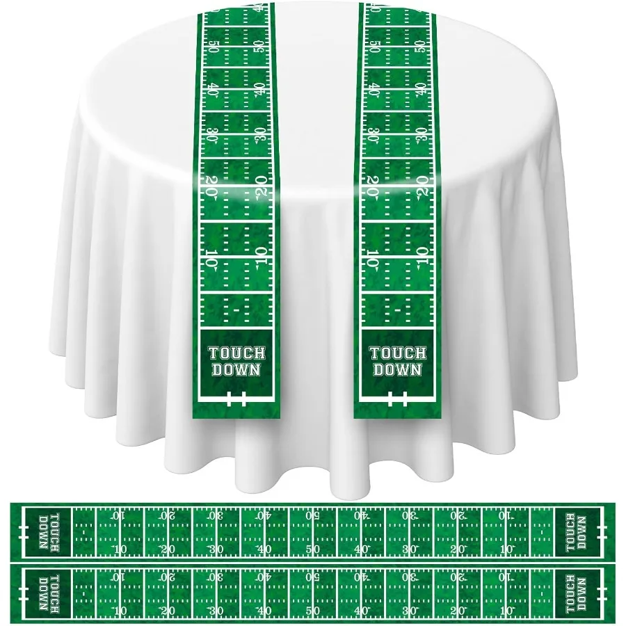 6 قطعة كرة القدم حفلة الجدول عداء 60x6 بوصة الرياضة مفرش المائدة عداء ملعب كرة القدم مفرش المائدة مخطط غطاء الطاولة للرياضة