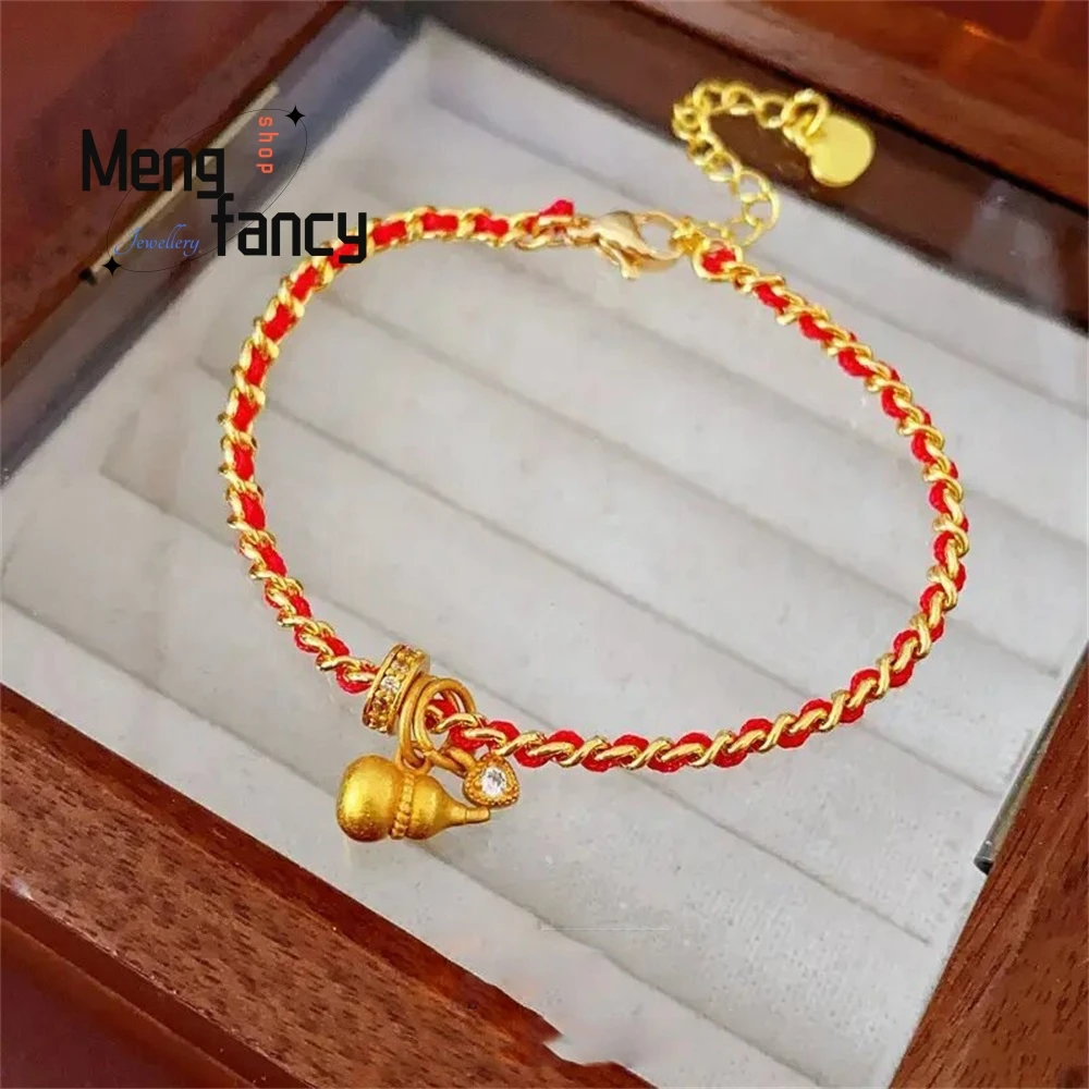 

Zircon Heart-Shaped Gourd Bracelet A Niche, Versatile, Retro And Fashionable Accessory With A High-End New Chinese Style Luxury