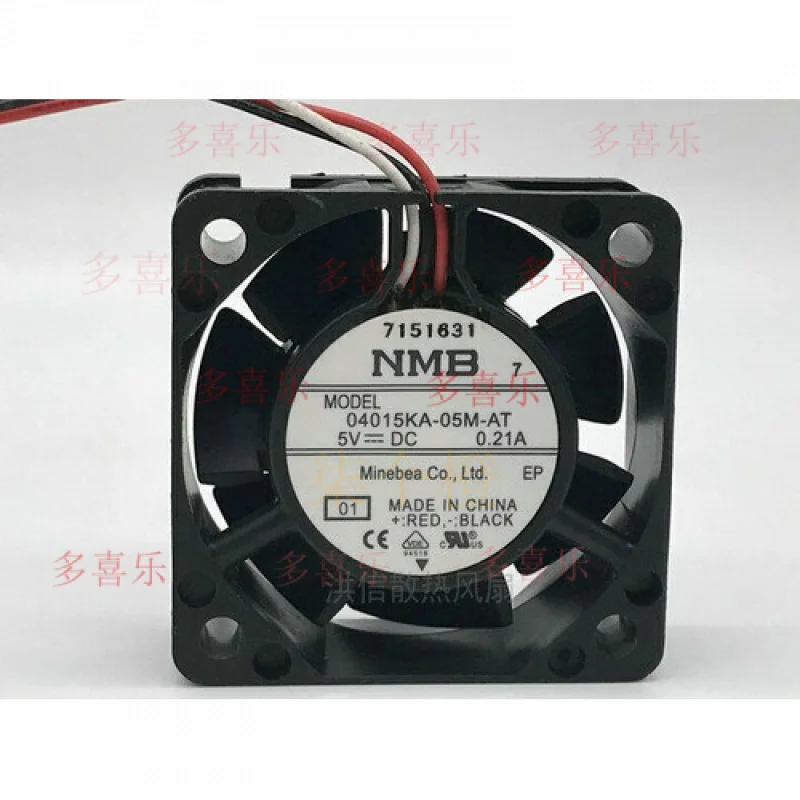 

ZMZM 1 шт. для вентилятора 04015KA-05M-AT DC 5 В 0,21 А 4015 4 см 3-проводной охлаждающий вентилятор # А6–37